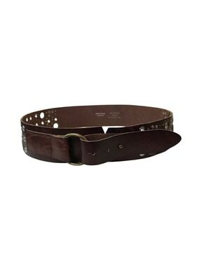 Promod 85 Brown Leather Accent Belt Made In Italy Size S